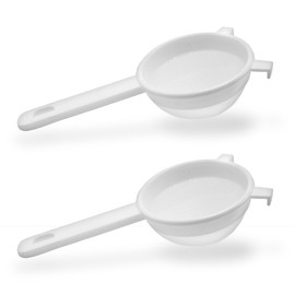 Nylon Mesh Gallon Strainers – 2 Pack – 3.75 Inch Strainer Diameter Size - Perfect Fit for 4.3" (110mm) Standard Gallon Jar & Bowl Openings – For Straining, Fermentation, & All Around Kitchen Use