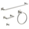 Brushed Nickel Bathroom Hardware Set 4 Pieces,Bathroom Accessories Set Stainless