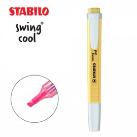 (JQ) Stabilo Swing Cool Pastel Highlighter Milky Yellow 275 10 Pens / (제이큐)스타빌로 스윙쿨 파스텔 형광펜 밀키옐로우 275 10자루