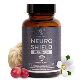 Nootrópico Homodeus Neuro Shield Platinum para Memoria y Concentración con Melena de León y Bacopa                                                    