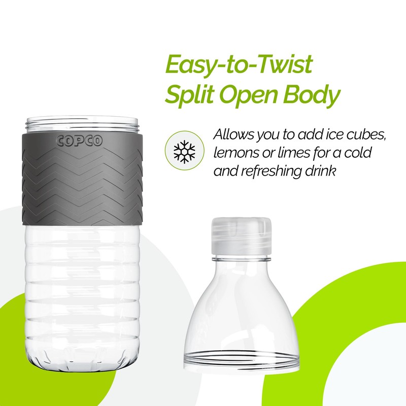 Copco Hydra Water Bottle with Spill-Resistant Lid, 16.9 oz -