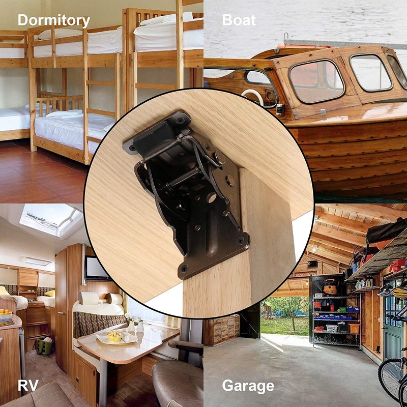 ZHANChen Folding Hinge Table Legs Folding Locking Table Legs Support