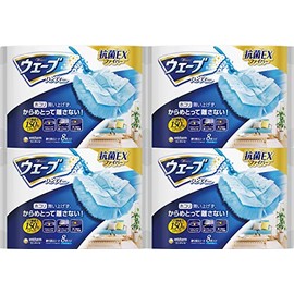 【まとめ買い】Wave Handy Wiper Cleaning Replacement Sheets, 8 Sheets x 4 Packs