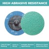 Lauco 3" 24 Grit Quick Change Zirconia Coarse Cut Grinding