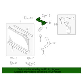 Genuine Subaru 45161AG000 Radiator Hose Inlet, 1 Pack