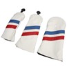 3PCS Golf Club Head Cover for Driver Fairway Woods Headcovers