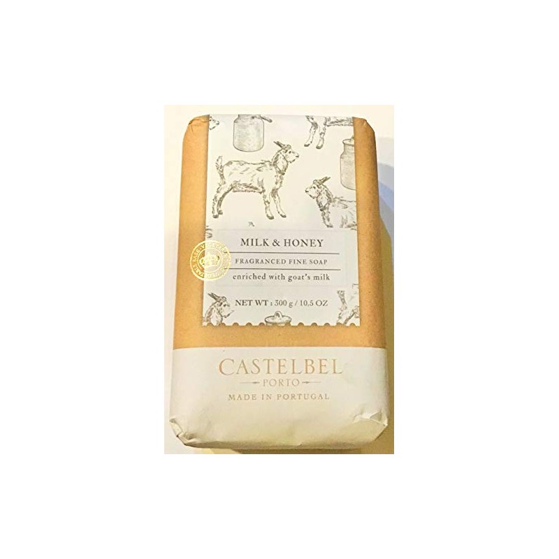 Castelbel Goat's Milk Pure Honey Scented Moisturizing Bath Soap 10.5