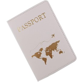 YYGOJOY Passport Holder Cover, PU Leather Passport Cover Case Organiser with Wallet for Credit Card, Money, Business Cards, Passport, Boarding Passes for Women Men (Grey)