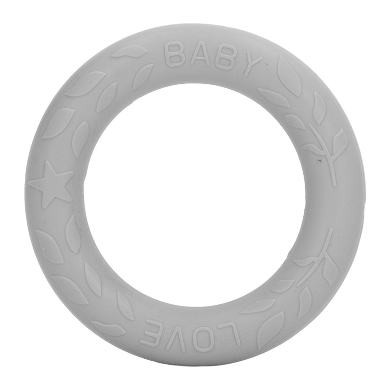 5pcs Baby Soft Silicone Teething Ring Toy Infant Safe Elastic