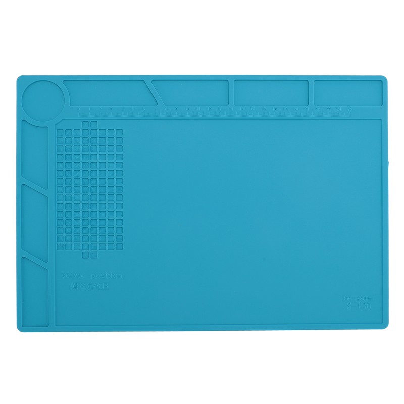 Silicone Soldering Mat with 25cm Scale Prevent Slipping Watch Repair