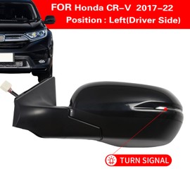 Marretoo for Honda CRV 2017-2022 Side Mirror Assembly Driver Side for HONDA CRV Accessories |POWER+SIGNAL+HEAT+BSM Replaces HO1320318(LH)