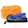 cosey - Three-piece microfibre plaster and cleaning set in blue