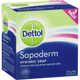 Dettol Sapoderm Hygienic Soap For Acne Oily Skin 375g
