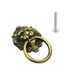 Joyangy 12-Pack Lion Head Cabinet Pulls, Antique Bronze Ring Handles