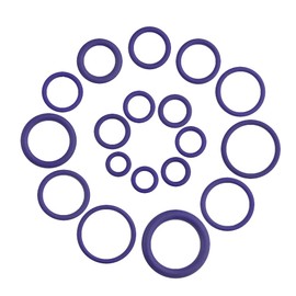 XINGYHENG 270Pcs 18 Sizes Rubber O Ring Sealing Gasket Washers Repair Box Washer Seal Assortment Set for Plumbing Automotive Repair Air or Gas Sealing Connections(Purple)