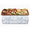 2 Set 16" x 9" Plastic Chilled Serving Tray for