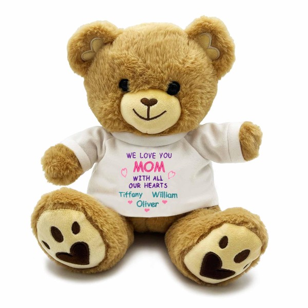 DIBSIES Personalized Mother's Day Teddy Bear (with All My Heart