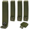 ManTangSun 6 Inch Molle Straps with Snaps, 4 Pack Nylon
