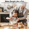 Dough Whisk, Bread Making Accessories Double Eyes Stainless Steel Danish