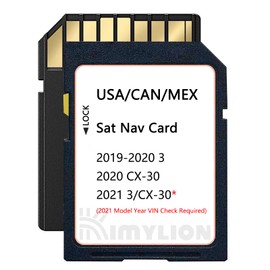 Latest Upgraded Navigation SD Card Compatible with 2019-2020 3, 2020 CX-30, 2021 3/CX-30(VIN Check Required); USA/CAN/MEX Maps