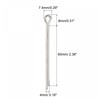 sourcing map Split Cotter Pin, 4mm x 60mm Stainless Steel