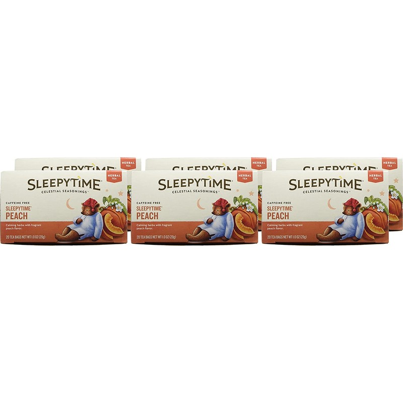 Celestial Seasonings Herbal Tea, Sleepytime Peach, 20 ct