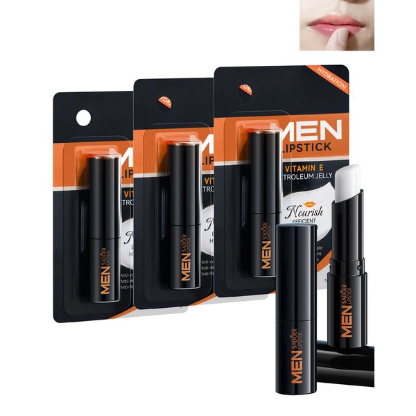Lip Balm for Men - Pack of 3 Lip Balms