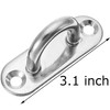 4 Pcs 3.1 Inch 304 Stainless Steel Ceiling Hooks Pad