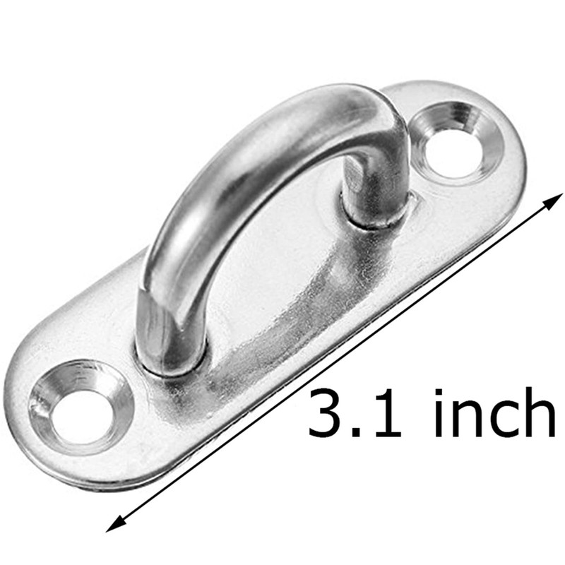 4 Pcs 3.1 Inch 304 Stainless Steel Ceiling Hooks Pad