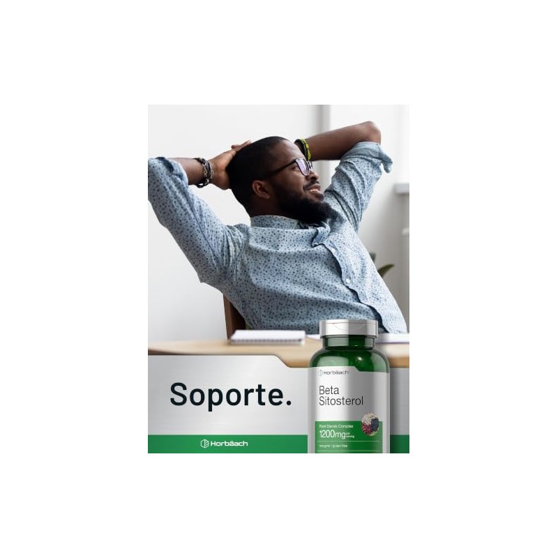 Horb Ach Beta Sitosterol 1200mg 240 Cápsulas Blandas Suplemento Esteroles
