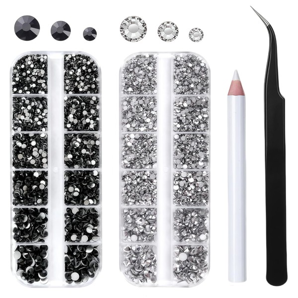 Coollooda Nail Rhinestone Nail Parts (Set of 4) Nail Art