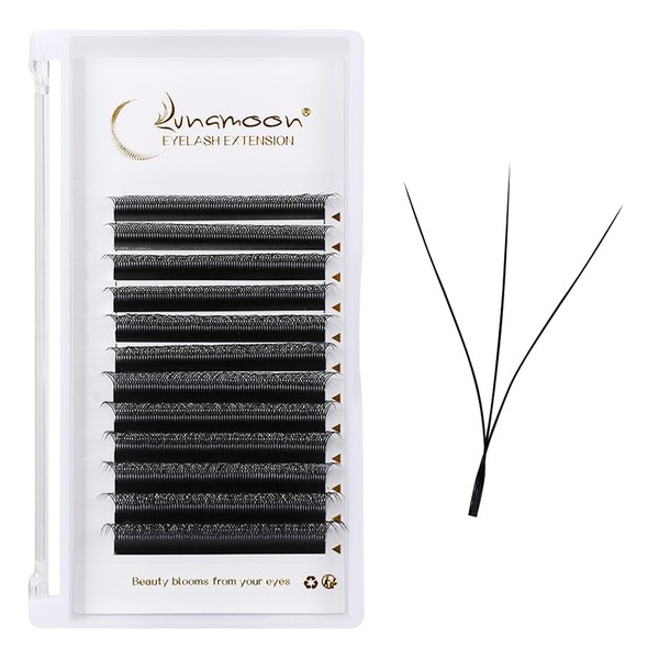 Lunamoon Volume Eyelashes, 3D Eyelash Extension, Premade Fans Eyelash Extensions,