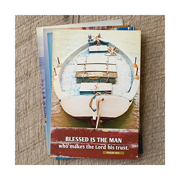 Dayspring - Birthday - Blessed Is the Man - 12 Boxed Cards (75995), Multi