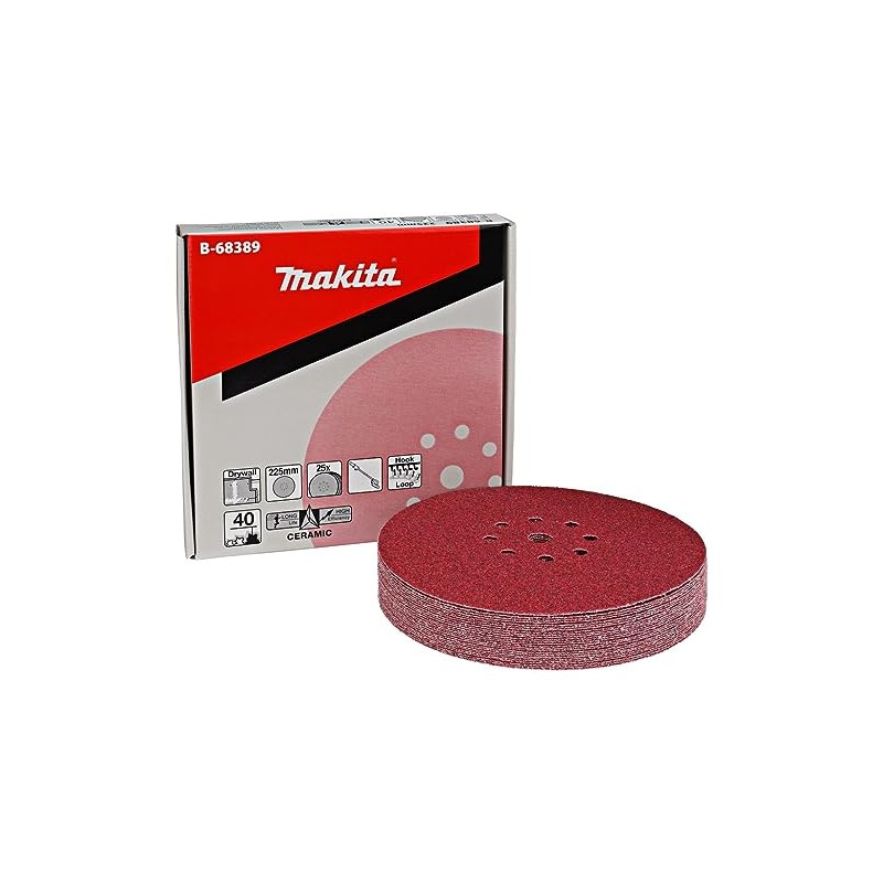 Makita B-68389 Sandpaper, Red