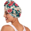 e-style Camellia Sky Blue Red - Toalla de microfibra para