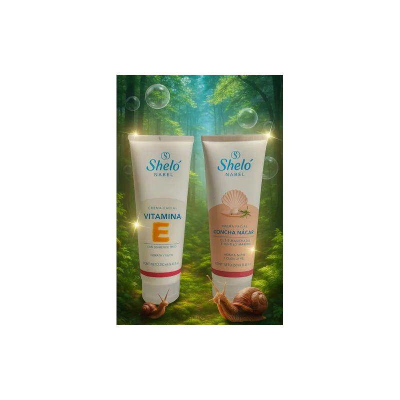 Crema Concha Nacar Y Crema De Vitamina E Shelo Nabel