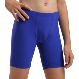 QBK Boys Swim Shorts 2T-14Years Boyshort Swimsuit UPF 50+ Quick Dry Rash Guard Swim Bottoms Briefs (Royal,4T)