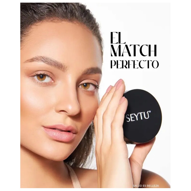Seytu Maquillaje Polvo Compacto 2 En 1 A Prueba De