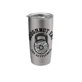 Kettlebell Donut, Funny Men Women Gym Workout, Fitness Stainless Steel Insulated Tumbler