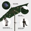 wikiwiki 9ft Solar Led Patio Umbrella, Sturdy Outdoor Market Umbrella