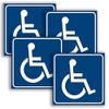 4Pack Handicap Signs Decal Funny Sticker for Car Truck Window