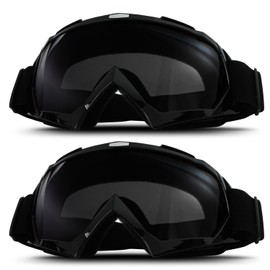 GGBuy Motorcycle Goggles ATV Dirt Bike Anti Scratch Motocross UV400 Protect Bendable Eyewear Off Road Dust proof Anti Fog Riding Goggles with Adjustable Strap &Color Lens