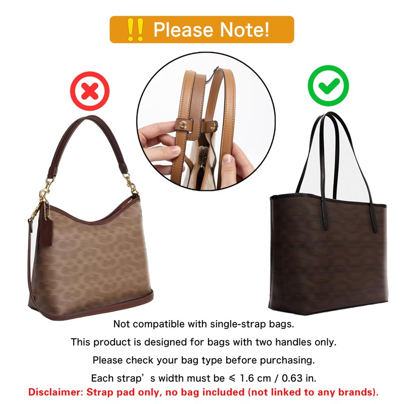 Shoulder Strap Pad Compatible with Tote Bags, Handbag Accessories, Upgraded