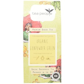 Tea People Organic Gunpowder Green, 15 Tea Pyramids Pack
