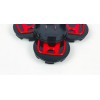 Honda SET OF 4 BLACK-RED 69 mm/2.72in Wheel Center Caps
