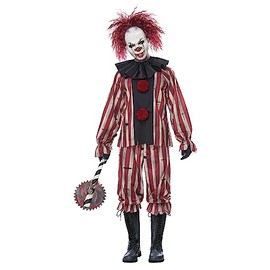 California Costumes Men's Nightmare Clown Costume Large Red