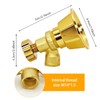 SAMIQU Brass Atomizing Nozzle - Adjustable, High-Pressure Irrigation Spray Misting