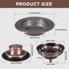 Mudder 3 Pcs Kitchen Sink Drain Strainer and Stopper Stainless
