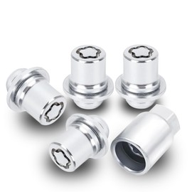 M12 x 1.5 Wheel Lock Lug Nut Set, 00276-00900 Anti-Theft Locking Lug Nuts with Wheels Lock Key, Chrome Wheel Locks for Car Lug Nuts Compatible with Toyota Camry, Corolla, RAV4, Tacoma, Lexus RX350