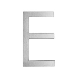 GUIZZO Creart - External Stainless Steel House Number Letter - E, 5.6 x 10 H cm - Signs/Letters - House Numbers, Handmade House Number Door Sign and Name Plate, Made in Italy